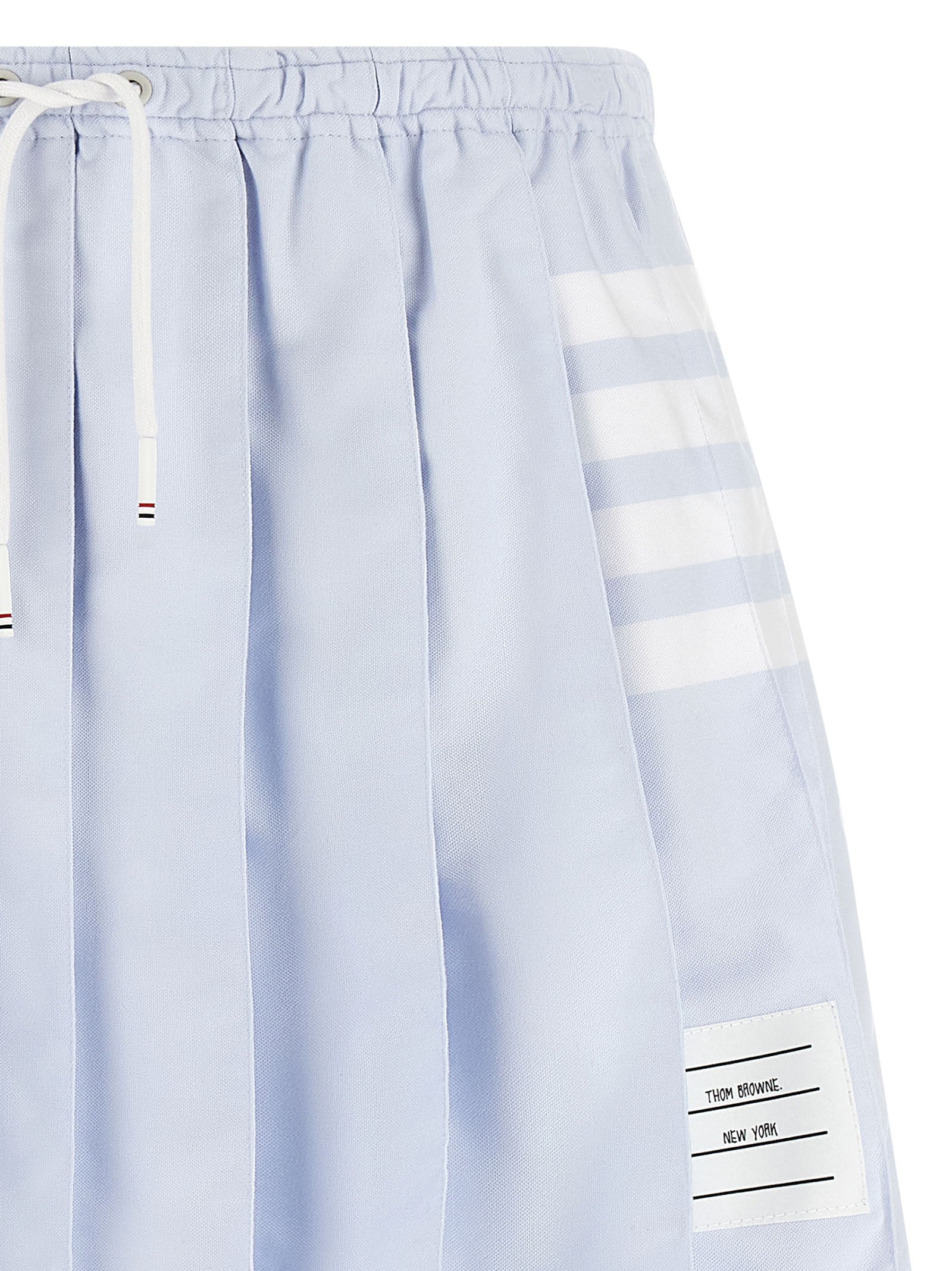 Thom Browne Oxford Pleated Skirt Blue