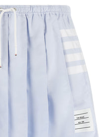Thom Browne Oxford Pleated Skirt Blue