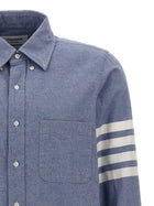 Thom Browne Bar Shirt Blue, view 3