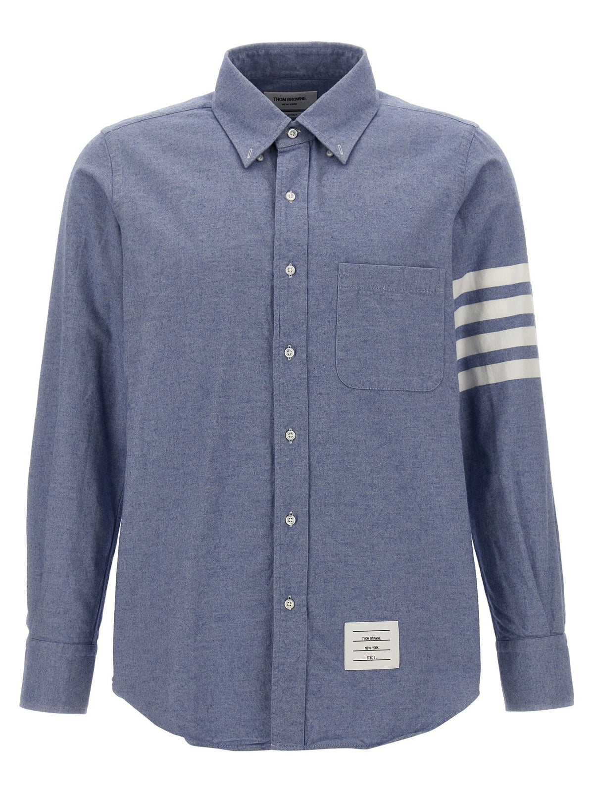 Thom Browne Bar Shirt Blue