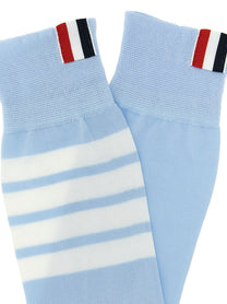 Thom Browne Bar Socks Blue