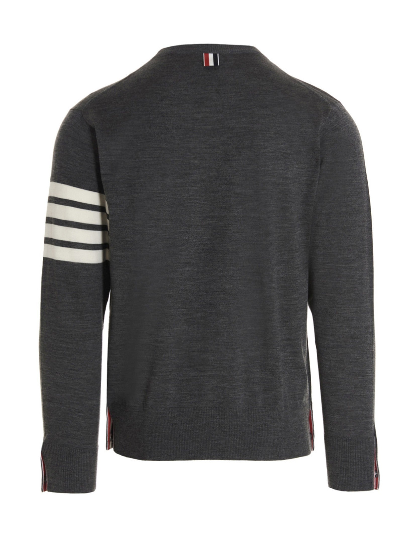 Thom Browne Bar Sweater Grey