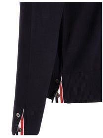 Thom Browne Bar Sweater Blue