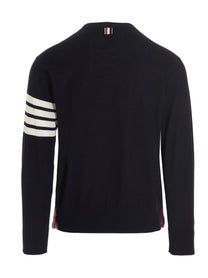 Thom Browne Bar Sweater Blue
