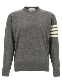 Thom Browne Bar Sweater Grey