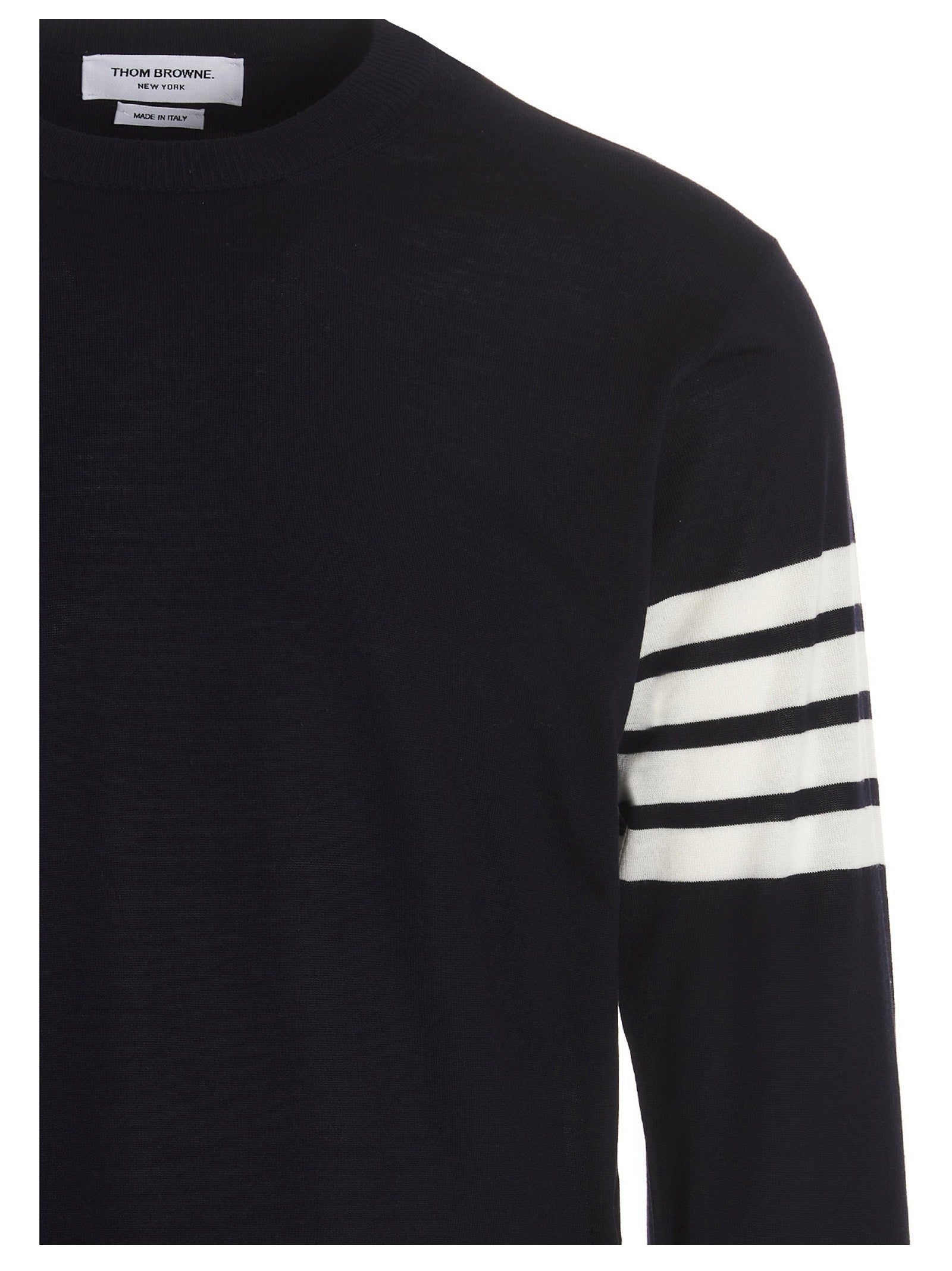 Thom Browne Bar Sweater Blue