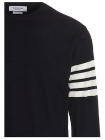 Thom Browne Bar Sweater Blue