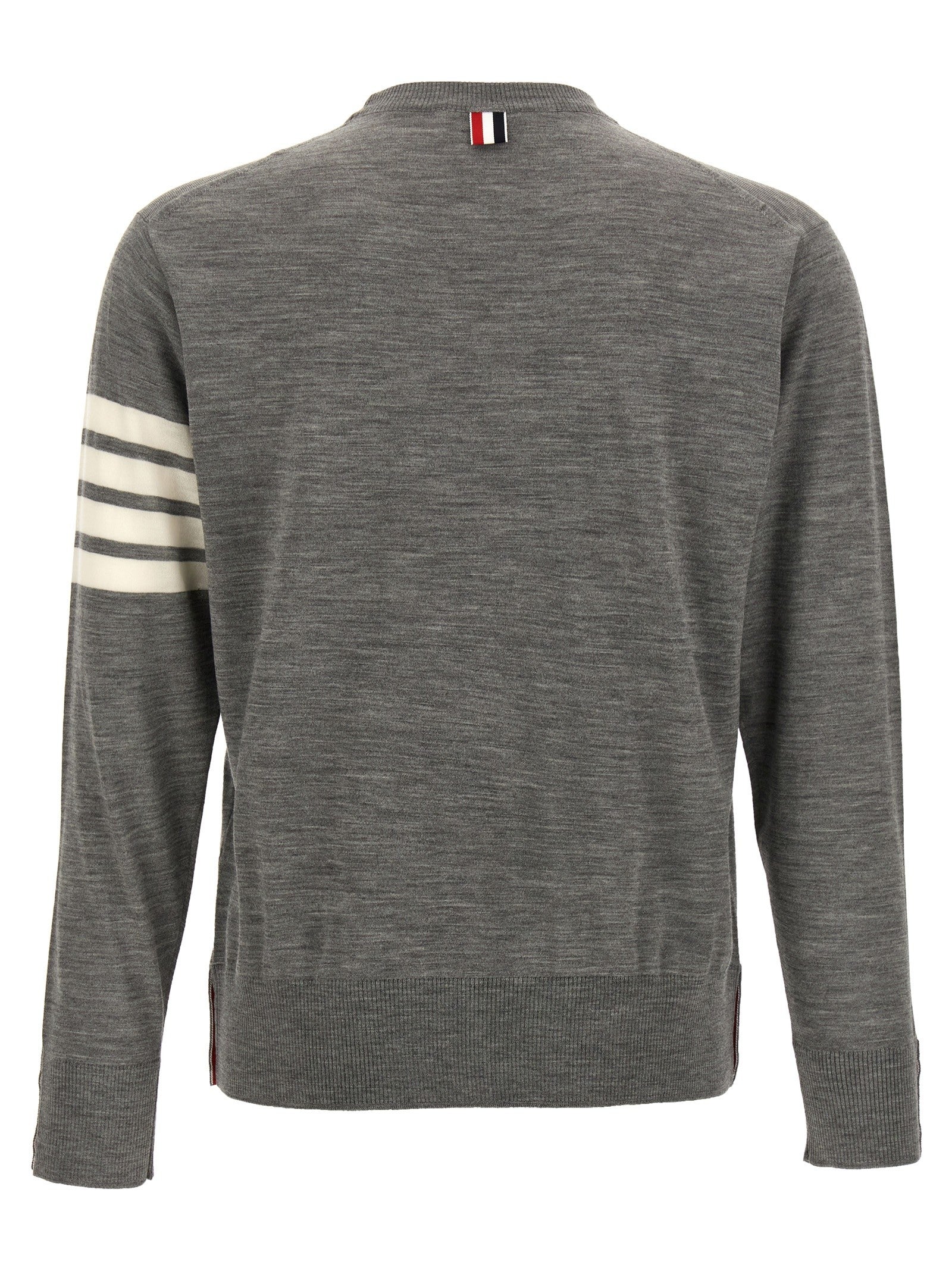 Thom Browne Bar Sweater Grey