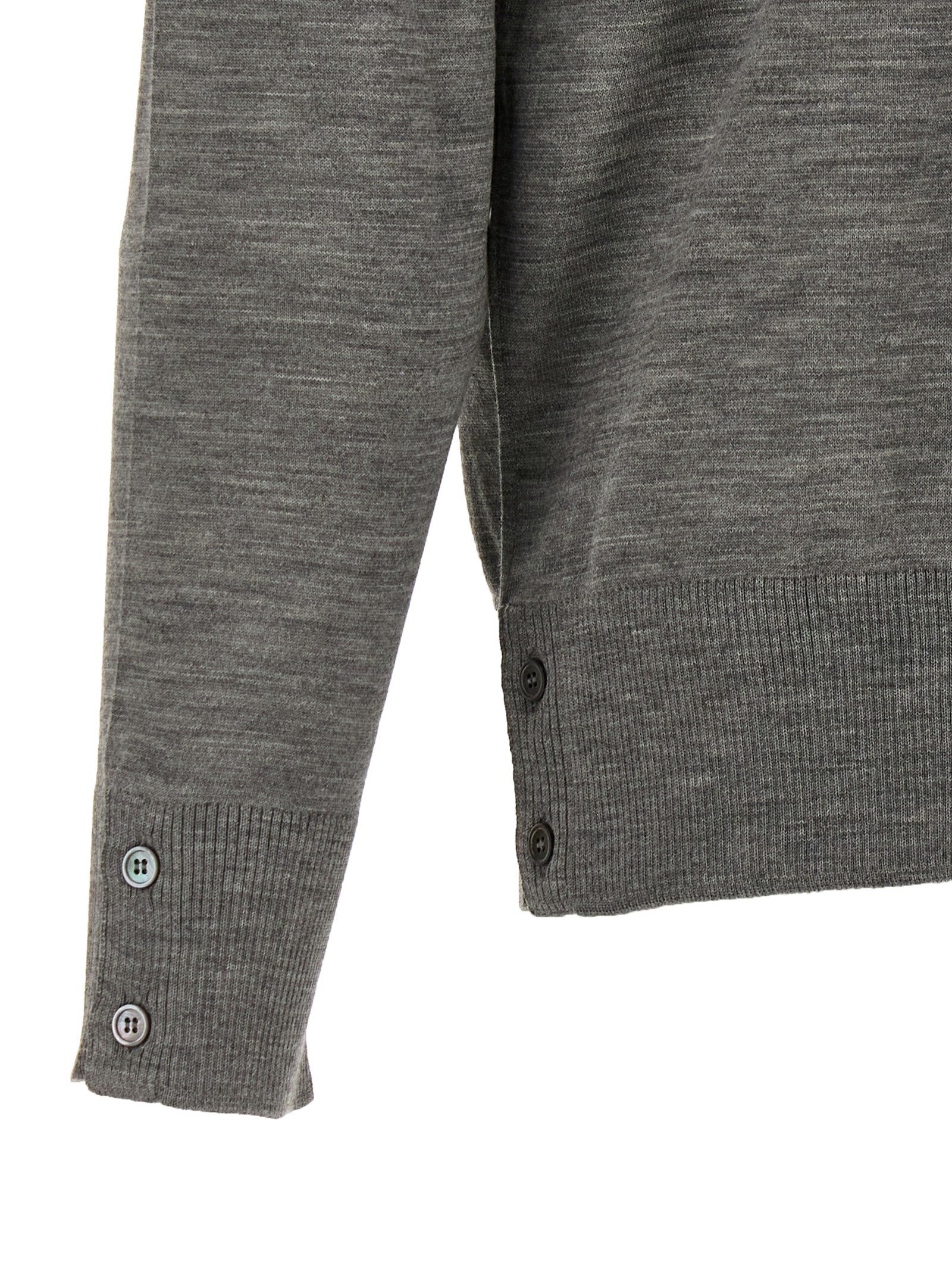Thom Browne Bar Sweater Grey