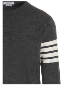 Thom Browne Bar Sweater Grey