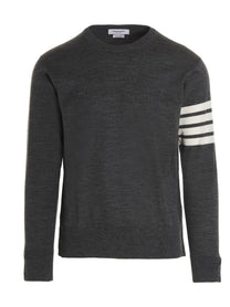 Thom Browne Bar Sweater Grey