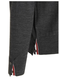 Thom Browne Bar Sweater Grey
