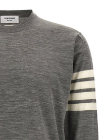 Thom Browne Bar Sweater Grey