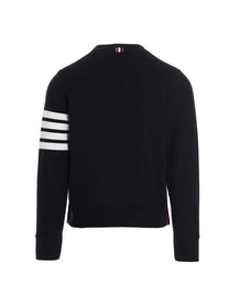 Thom Browne Bar Sweatshirt Blue