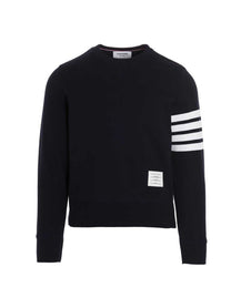 Thom Browne Bar Sweatshirt Blue