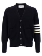 Thom Browne Wool Cardigan Blue