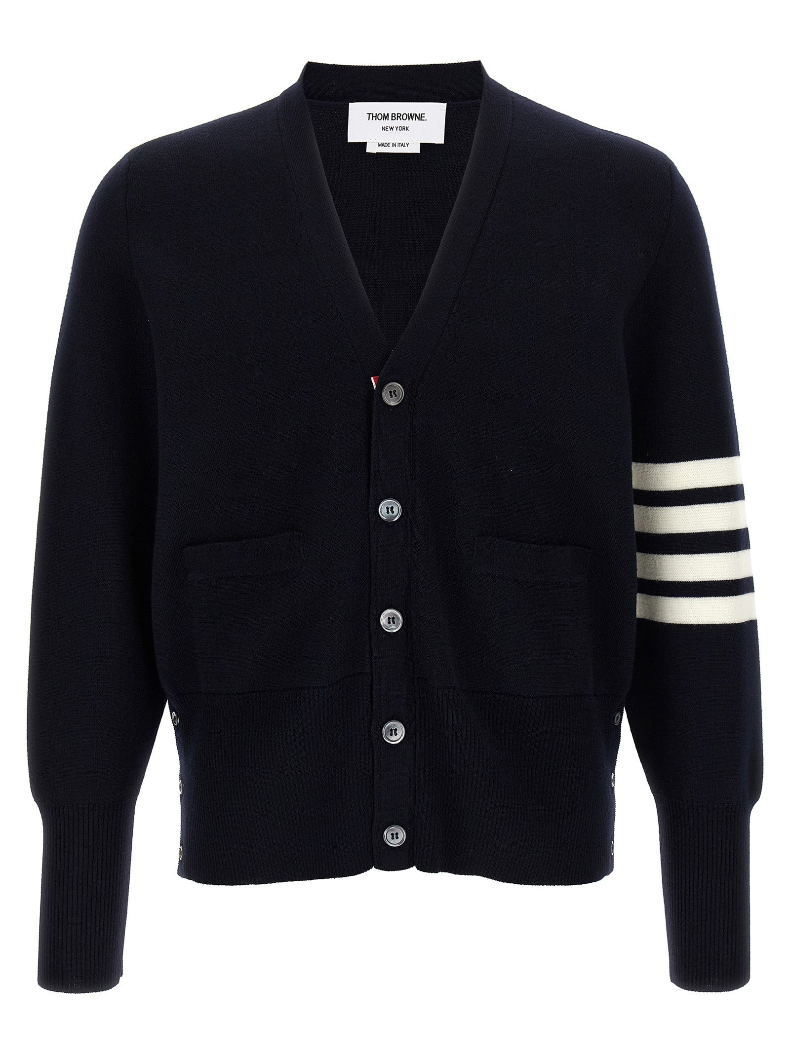 Thom Browne Wool Cardigan Blue