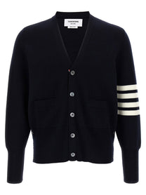 Thom Browne Wool Cardigan Blue