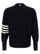 Thom Browne Wool Cardigan Blue, view 2