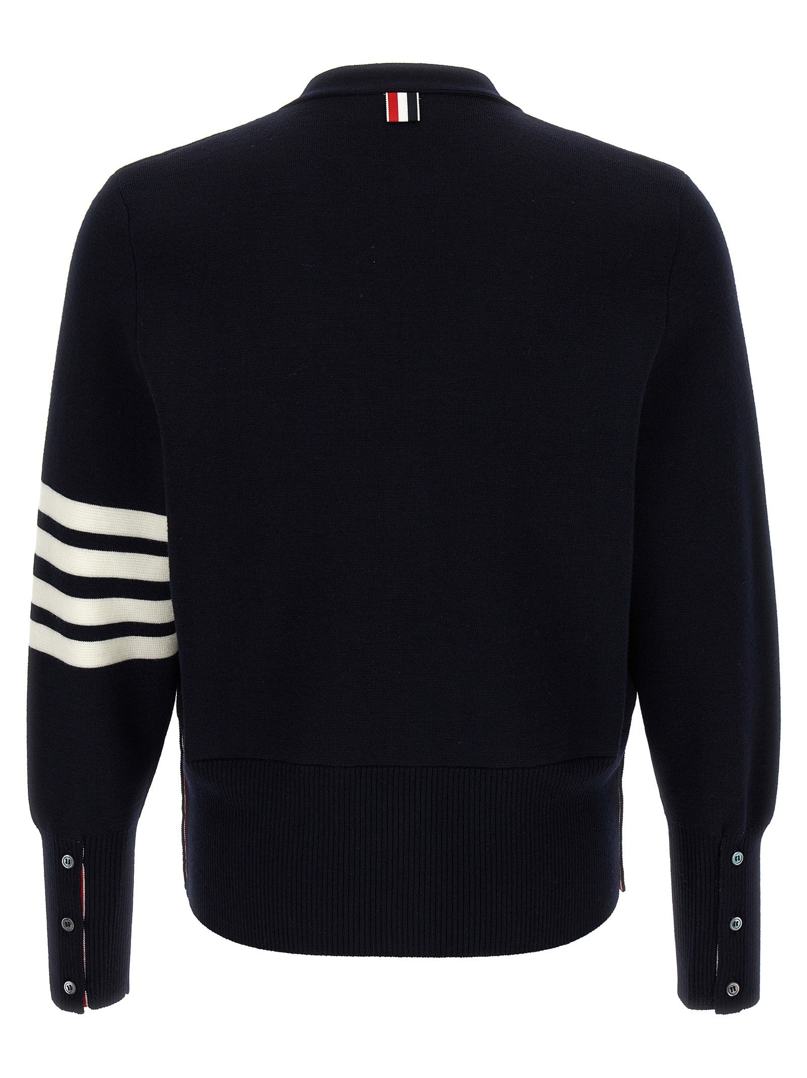 Thom Browne Wool Cardigan Blue