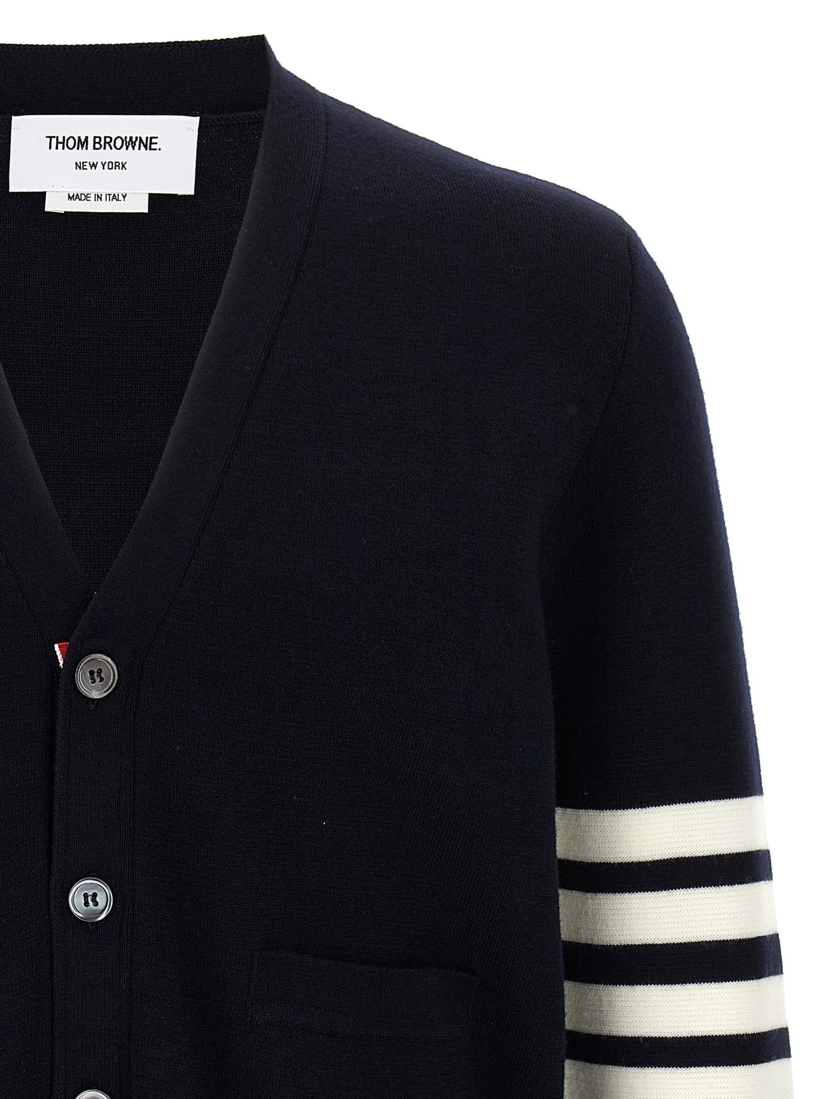 Thom Browne Wool Cardigan Blue