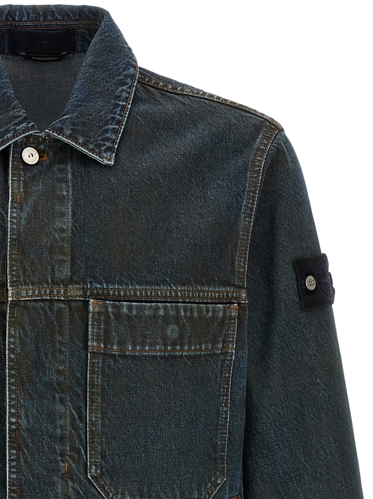 Stone Island Denim Capsule Jacket Blue, view 3