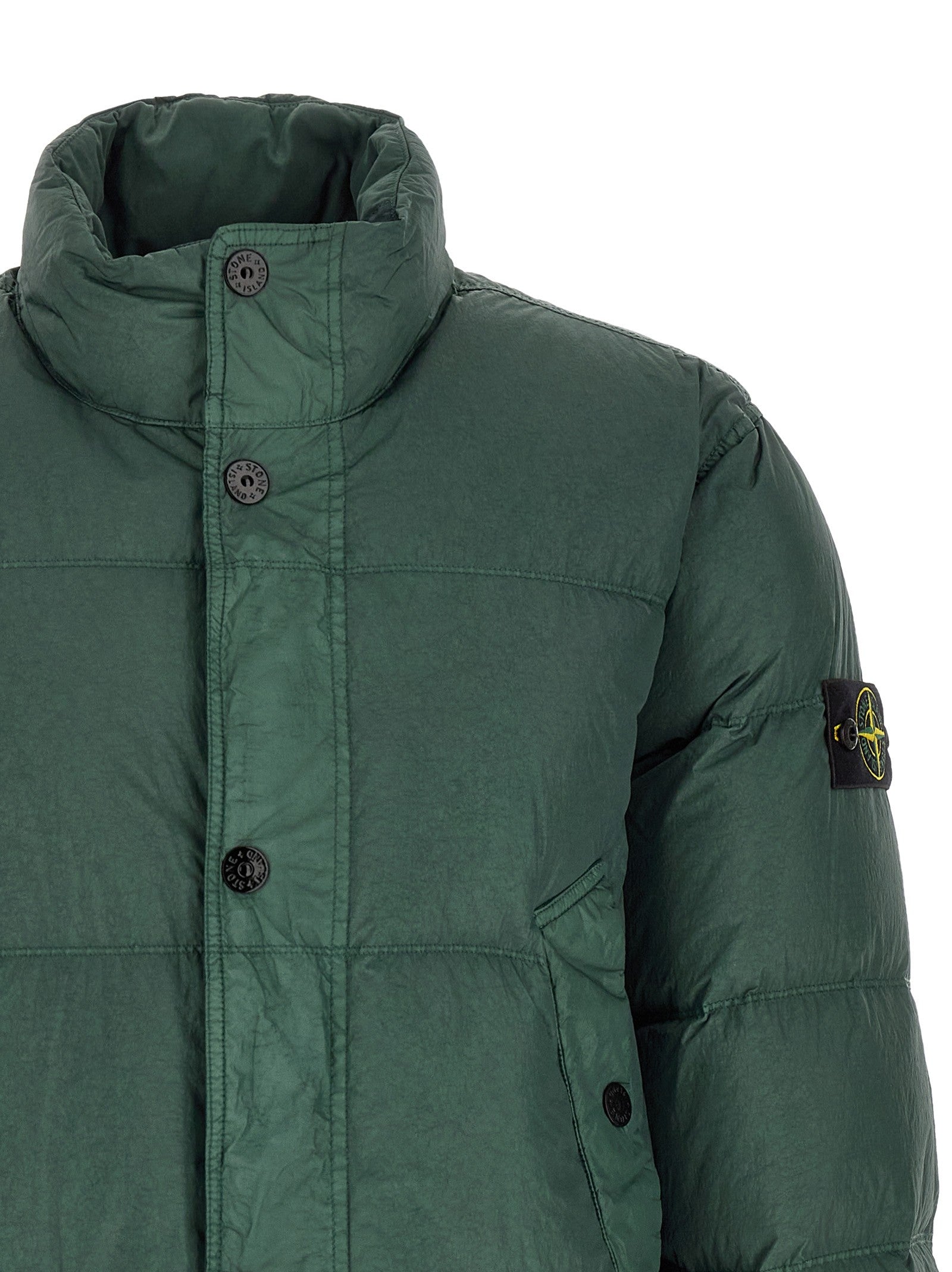 Stone Island Down Jacket Green