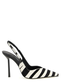 LE SILLA - LE SILLA Women’s Vivienne Slingback White/Black - Women’s Shoes