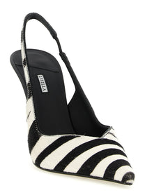 LE SILLA - LE SILLA Women’s Vivienne Slingback White/Black - Women’s Shoes