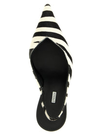 LE SILLA - LE SILLA Women’s Vivienne Slingback White/Black - Women’s Shoes