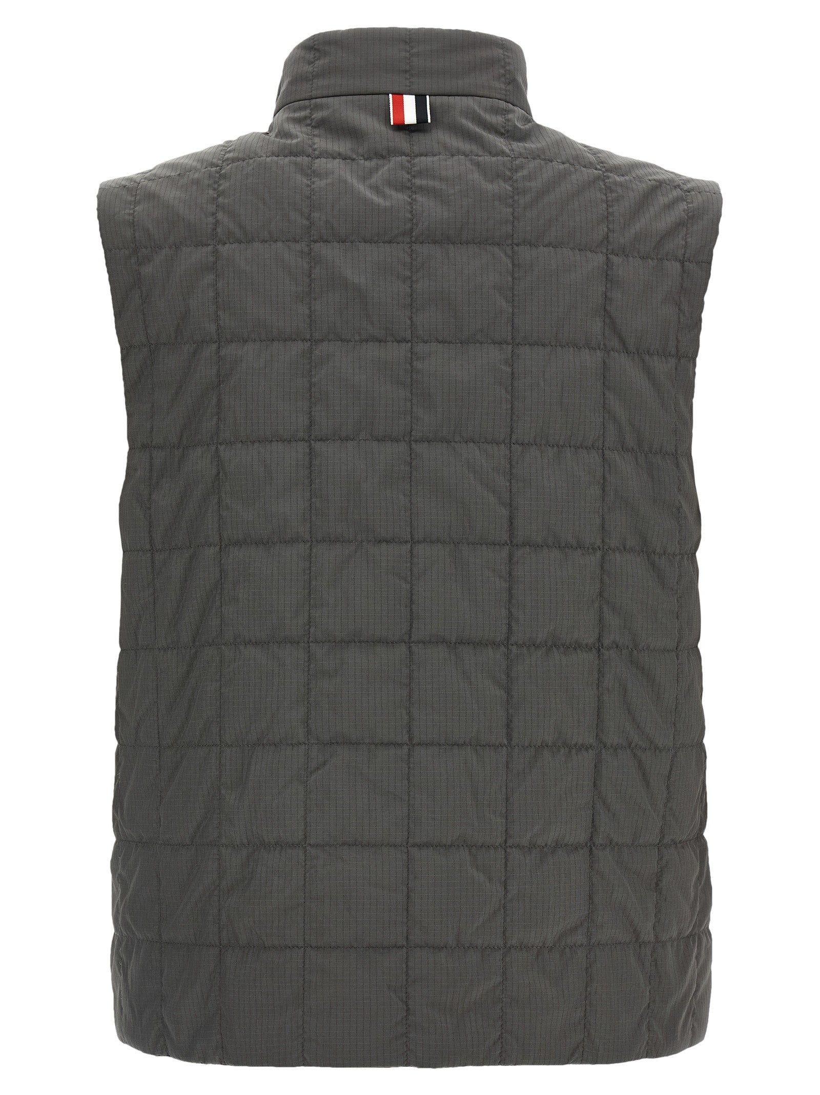 Thom Browne Ripstop Shiny Vest Grey