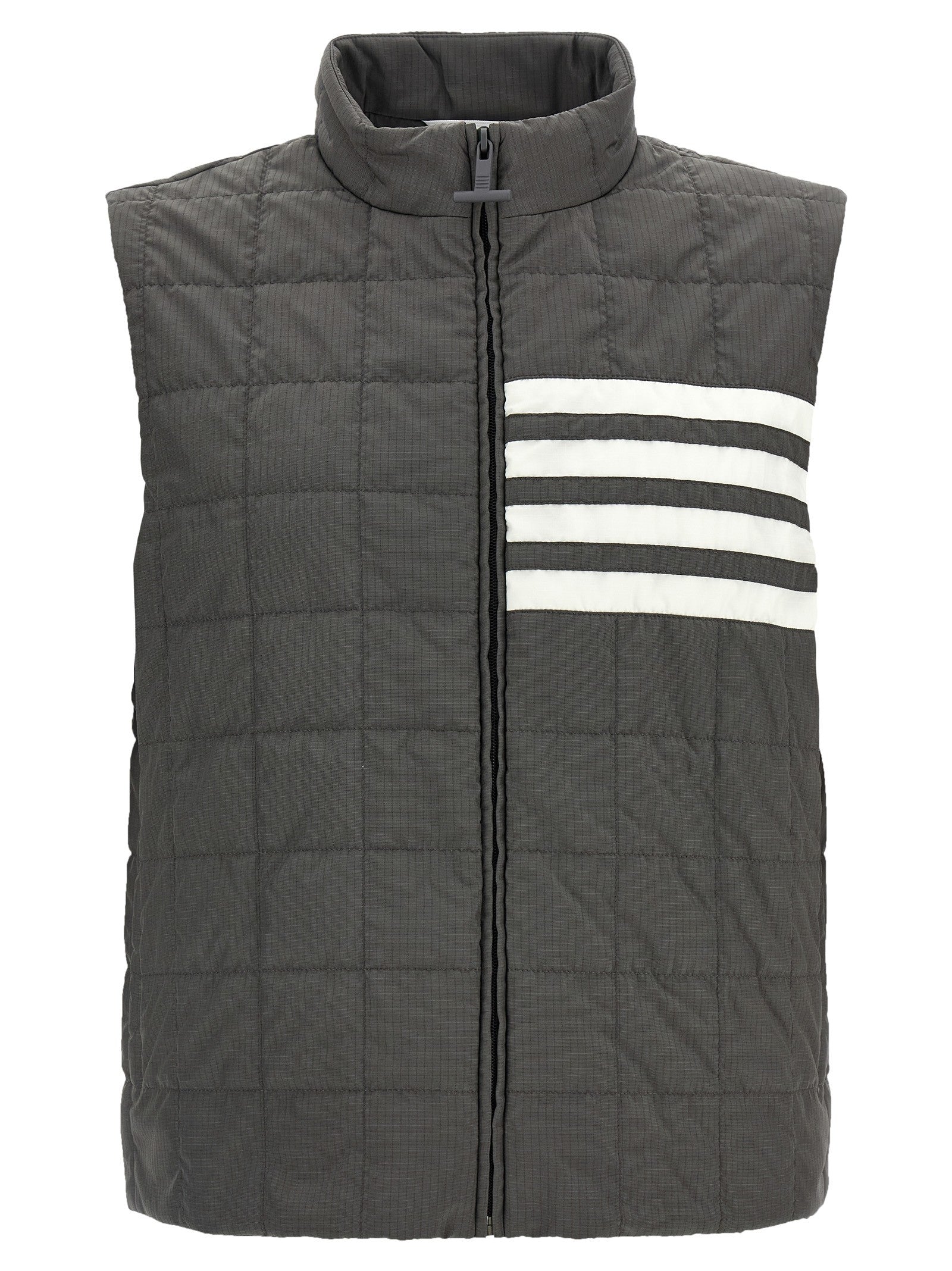 Thom Browne Ripstop Shiny Vest Grey