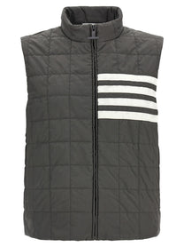 Thom Browne Ripstop Shiny Vest Grey