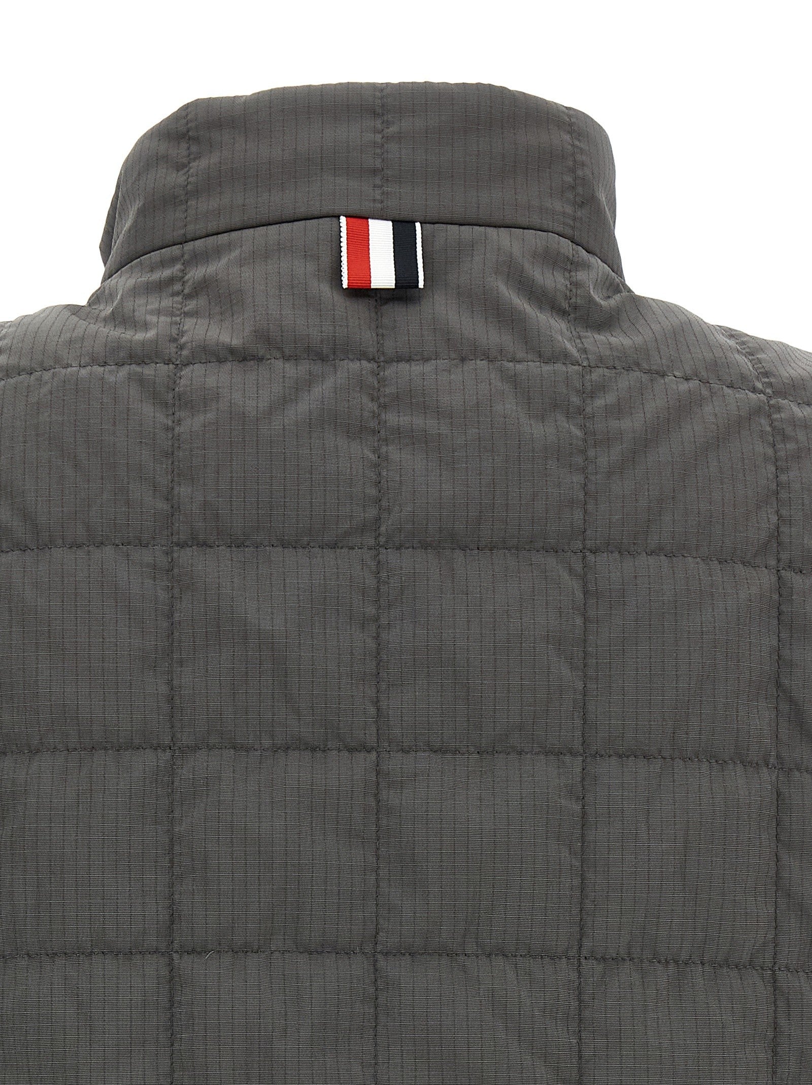 Thom Browne Ripstop Shiny Vest Grey