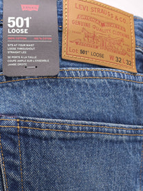 Levi's Men's Blue Denim Jeans Gold