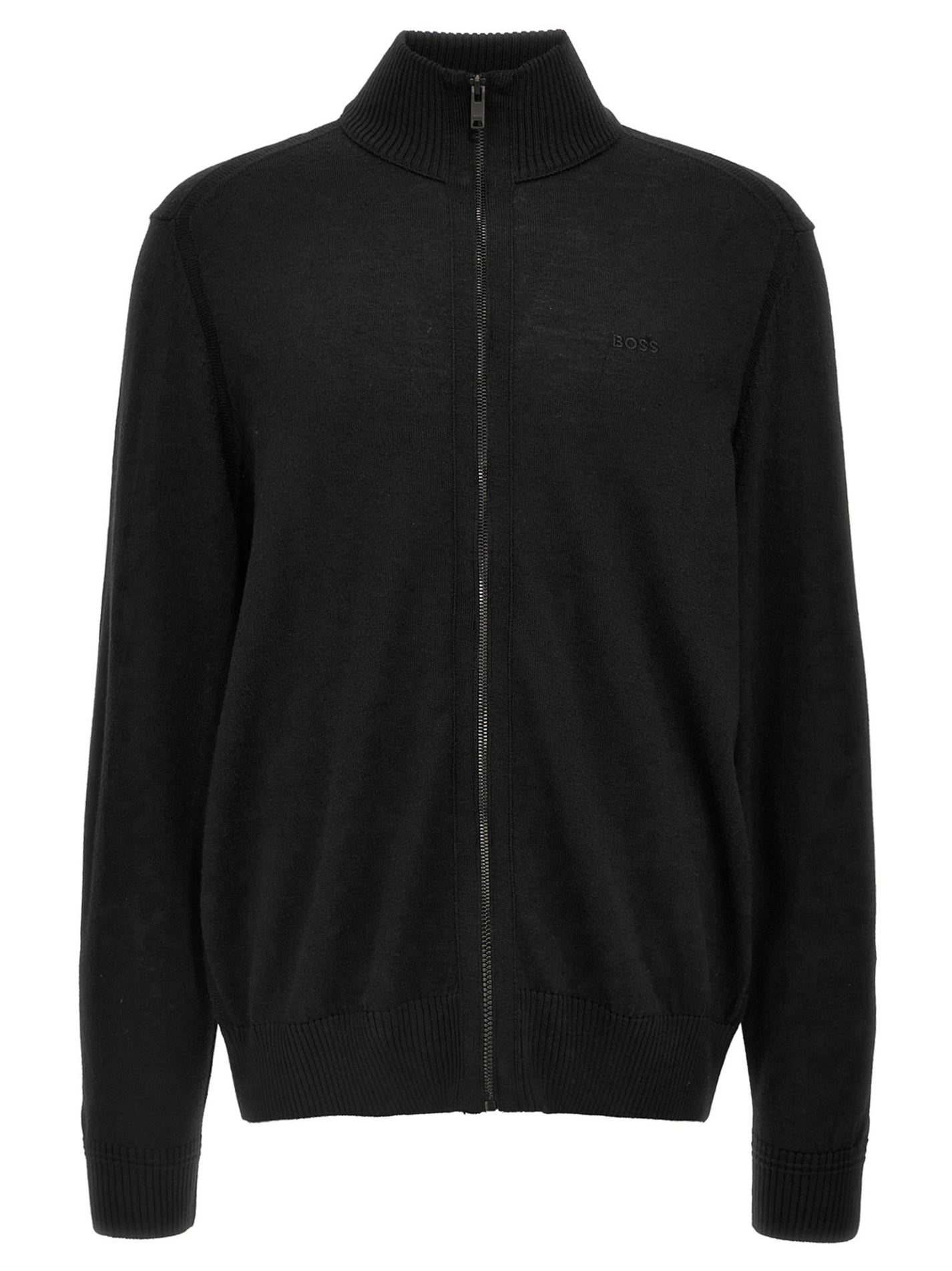 HUGO BOSS - HUGO BOSS Men’s Balonso-L Cardigan Black - Men’s Knitwear