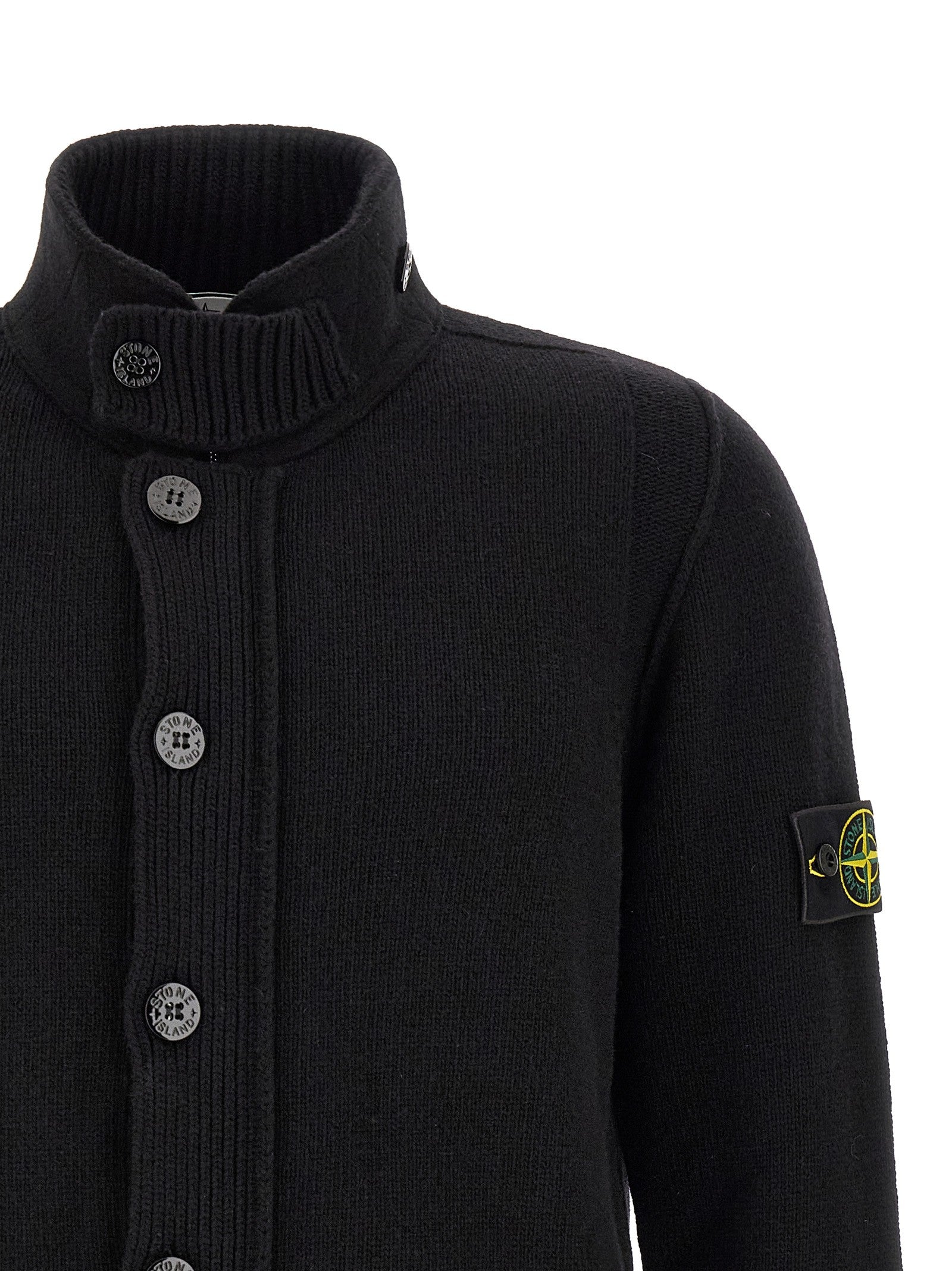 Stone Island Cardigan Black