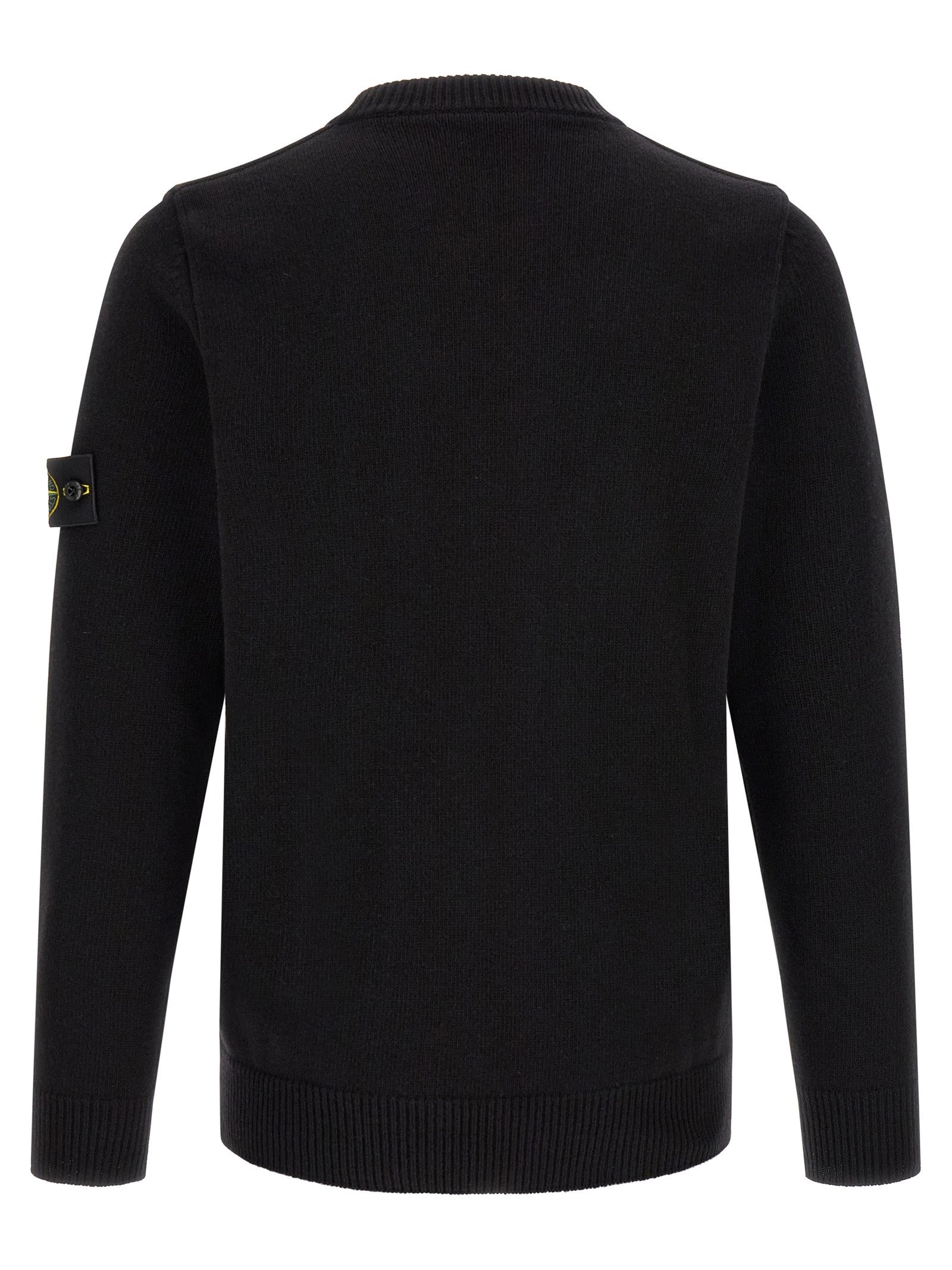 Stone Island Men's Virgin Wool Blend Sweater Black