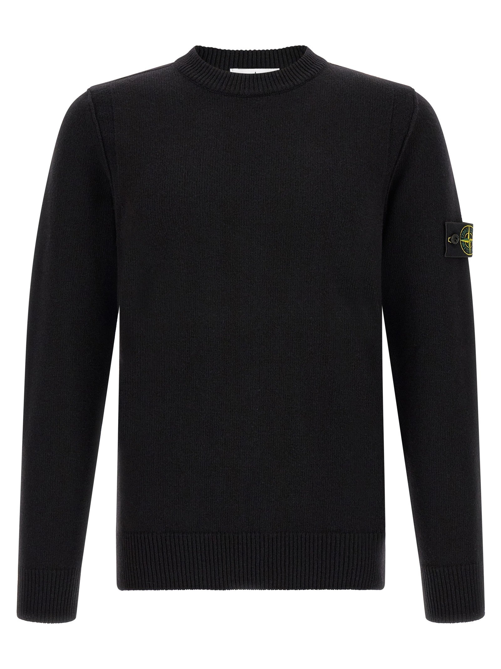 Stone Island Men's Virgin Wool Blend Sweater Black
