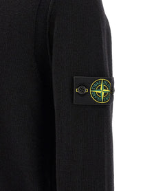 Stone Island Men's Virgin Wool Blend Sweater Black