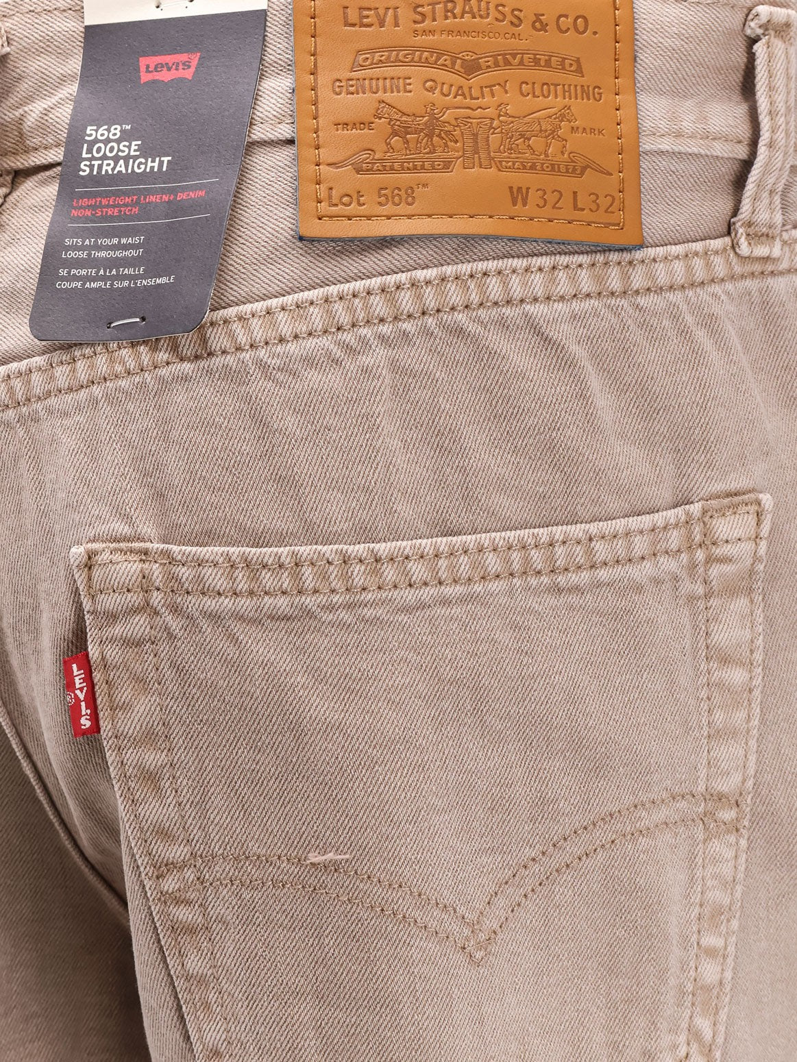 Levi's Men's Loose Straight Denim Jeans Green