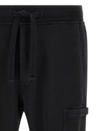 Stone Island Men's Cotton Trousers Black, view 3