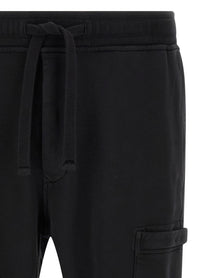Stone Island Men's Cotton Trousers Black, view 3