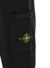 Stone Island Men's Cotton Trousers Black, view 5