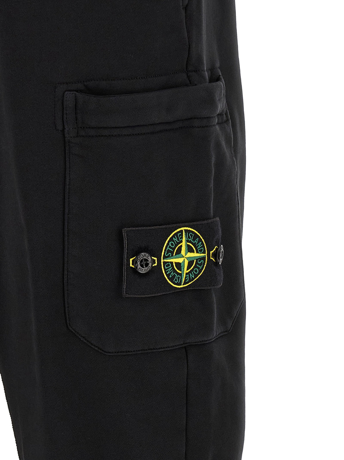 Stone Island Men's Cotton Trousers Black, view 5