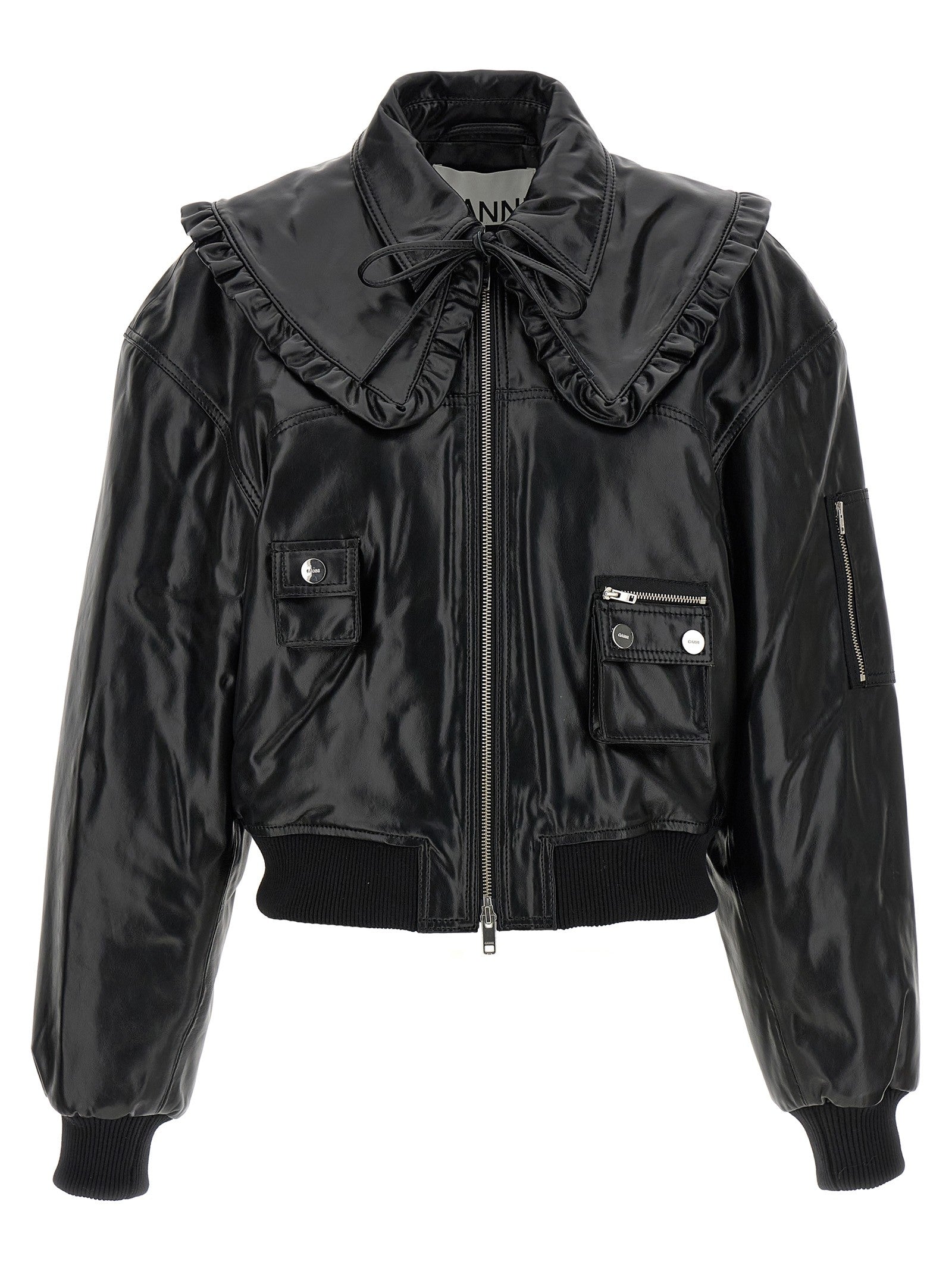 Ganni Future Bomber Jacket Black