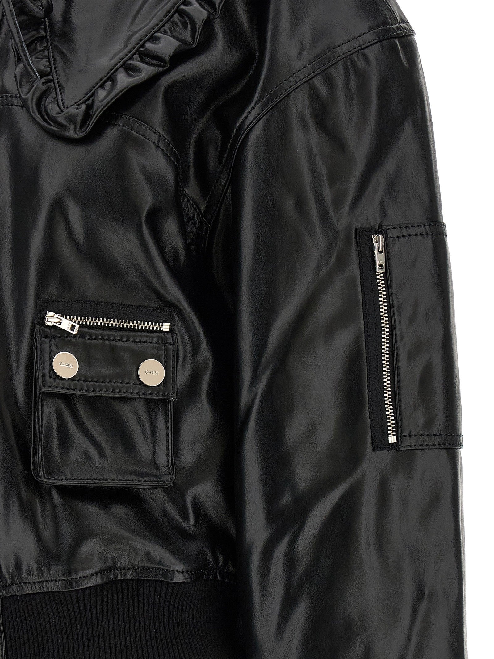 Ganni Future Bomber Jacket Black
