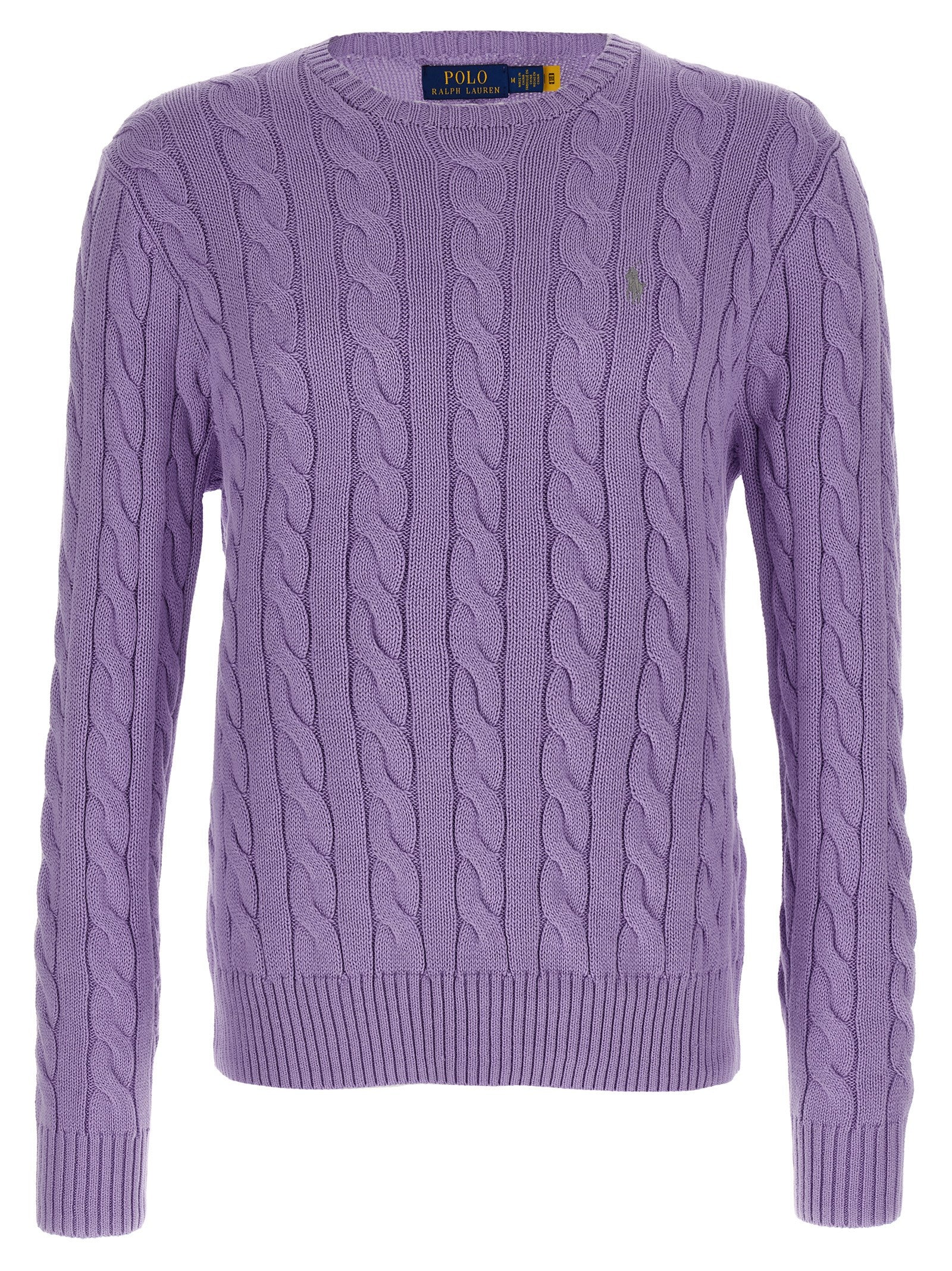 POLO RALPH LAUREN - POLO RALPH LAUREN - Cotton braided sweater - Men’s Knitwear