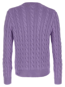 POLO RALPH LAUREN - POLO RALPH LAUREN - Cotton braided sweater - Men’s Knitwear