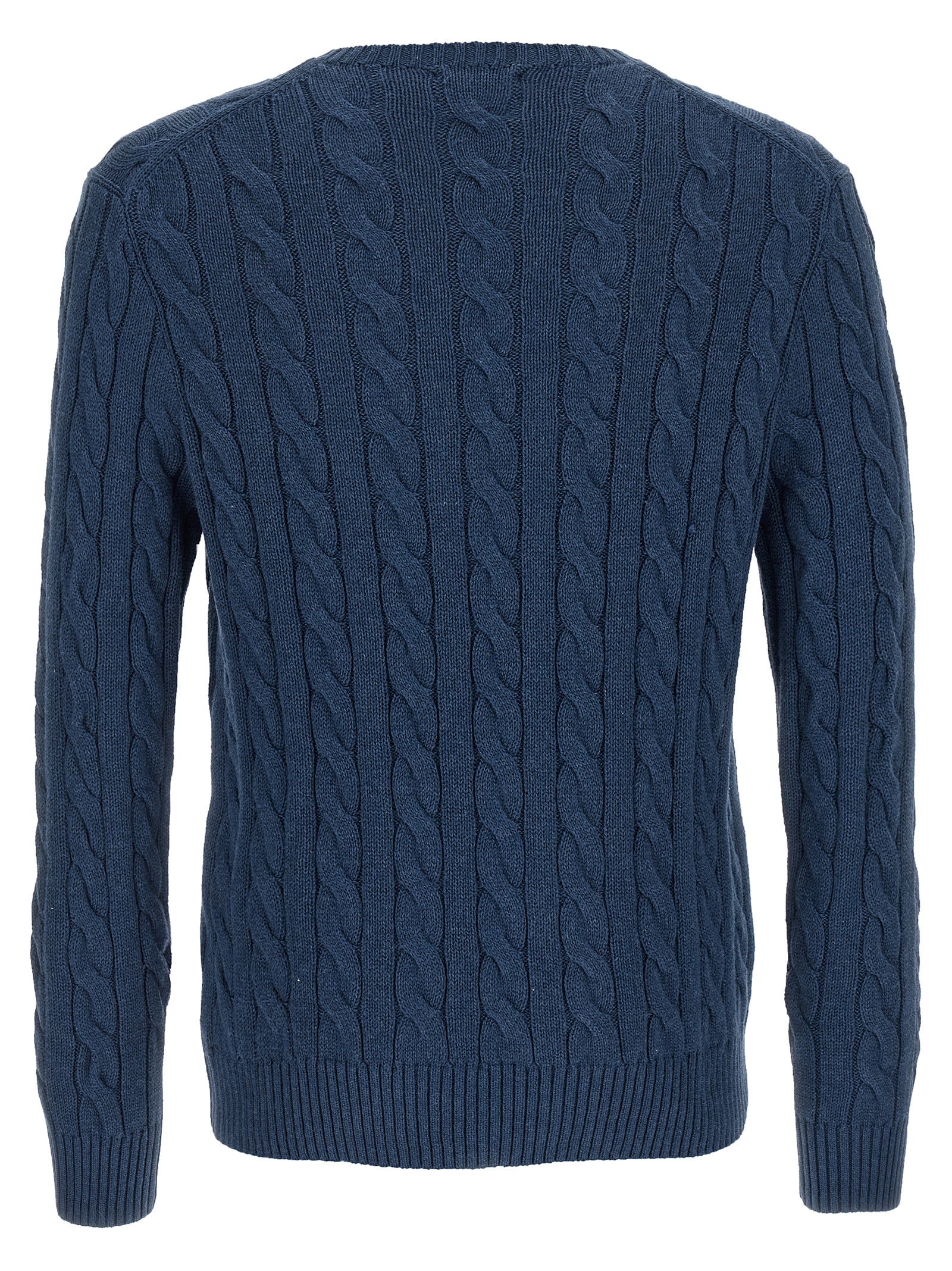 POLO RALPH LAUREN - POLO RALPH LAUREN - Cotton braided sweater - Men’s Knitwear